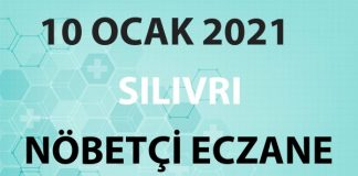 Silivri Nöbetçi Eczane 10 Ocak 2021 Pazar