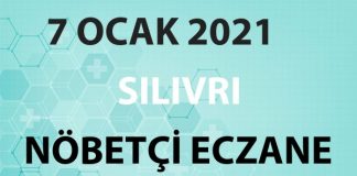 Silivri Nöbetçi Eczane 7 Ocak 2021 Perşembe