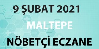 Maltepe Nöbetçi Eczane 9 Şubat 2021 Salı